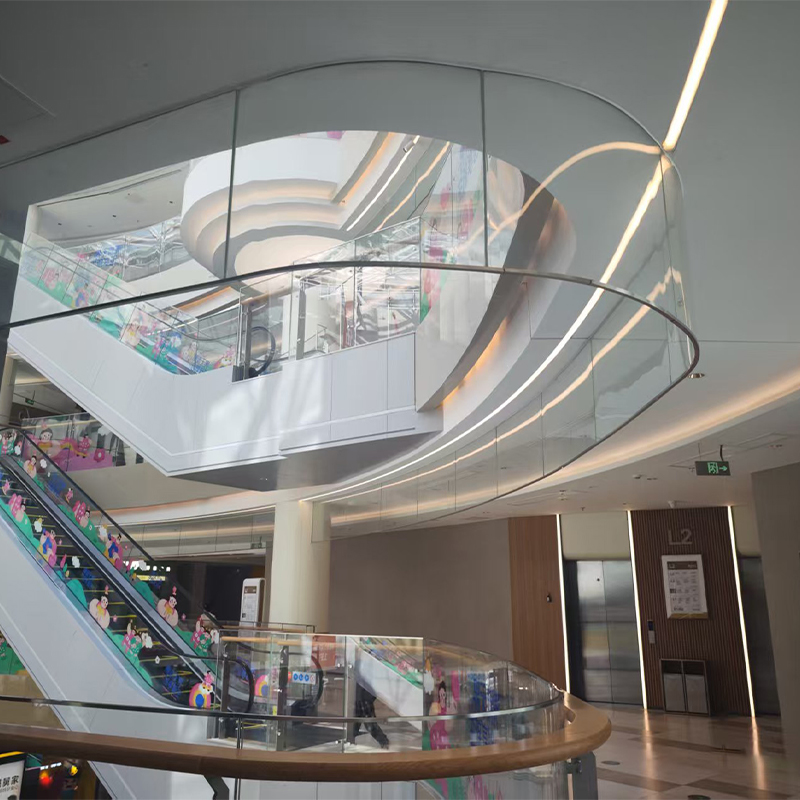 固定式刚性挡烟垂壁-弧形玻璃挡烟垂壁